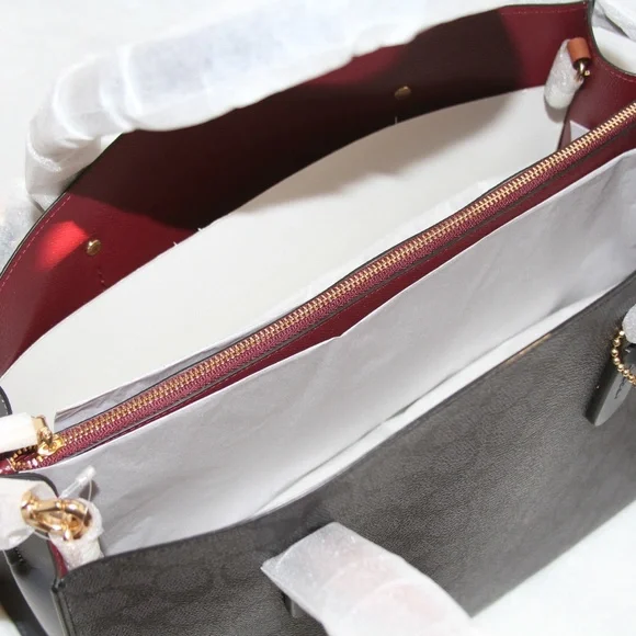 NWT COACH Charlie Carryall Tote in Colorblock Signature Canvas Purse Handbag NEW